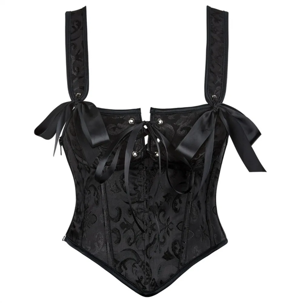 Victorian Corset Top Women Vintage Bustier Lace Up Boned Shapewear Gothic Fashion Jacquard Overbust Corselet Corselet Bordado
Victorian Corset Top Women Vintage Bustier Lace Up Boned Shapewear Gothic Fashion Jacquard Overbust Corselet Corselet Bordado