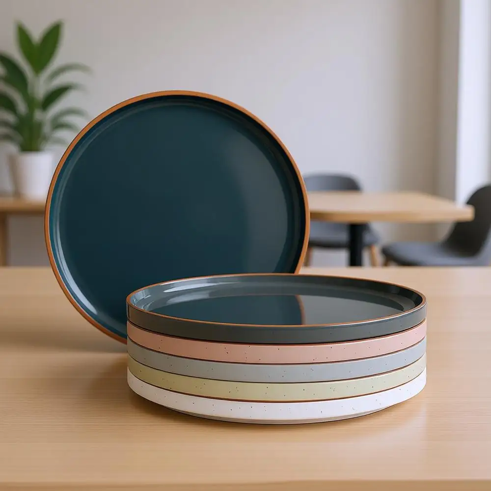 Dinner Plates Set of 6, 10.5 in High Edge Dish Set - Microwave, Oven, and Dishwasher Safe, Scratch Resistant, Elegant Dinnerware
Dinner Plates Set of 6, 10.5 in High Edge Dish Set - Microwave, Oven, and Dishwasher Safe, Scratch Resistant, Elegant Dinnerware