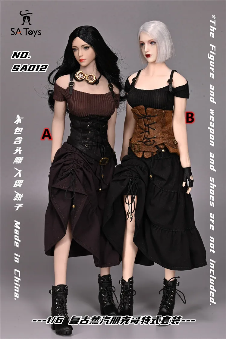 SA Toys SA012 1/6 Female Soldier Retro Steampunk Gothic Temperament Set Model Fit 12'' Action Figure Body In Stock
SA Toys SA012 1/6 Female Soldier Retro Steampunk Gothic Temperament Set Model Fit 12'' Action Figure Body In Stock