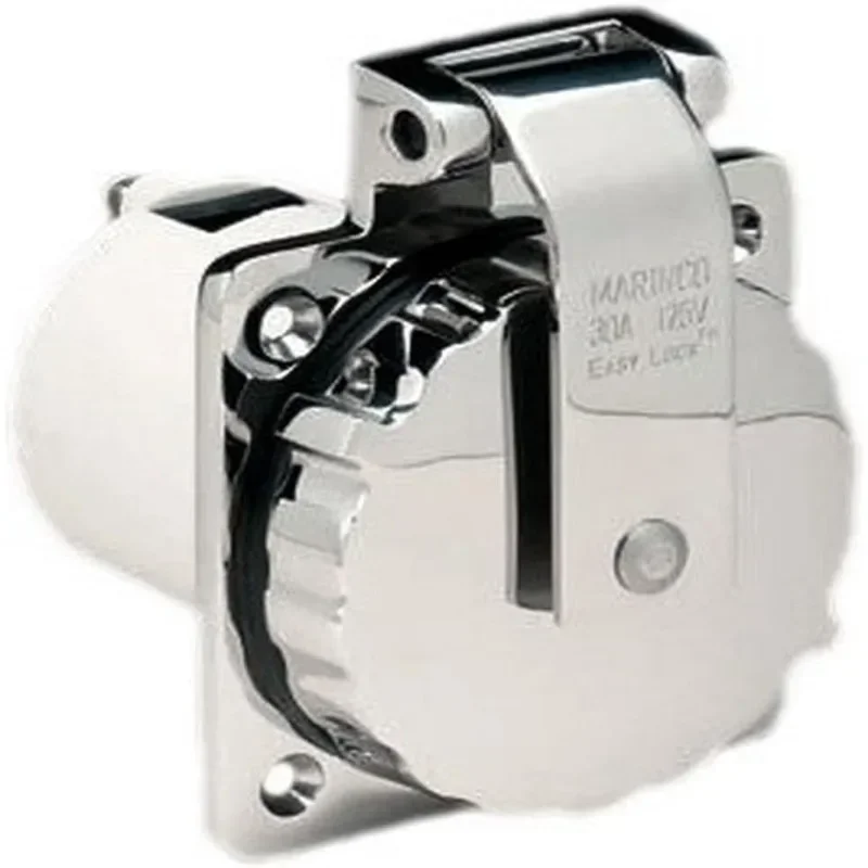 Marinco 303SSEL-BRV 30A Easy Lock Inlet, нержавеющая сталь с корпусом для автофургона
Marinco 303SSEL-BRV 30A Easy Lock Inlet, нержавеющая сталь с корпусом для автофургона