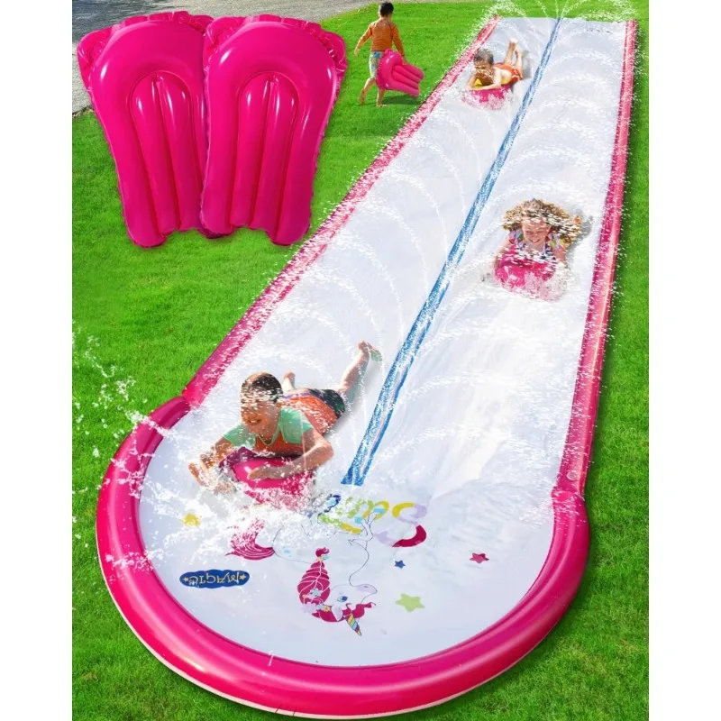 22ft Inflatable Water Slide with Sprinkler and 2 Bodyboards,Outdoor Backyard Water Play Toy for Kids,Summer Lawn Slip
22ft Inflatable Water Slide with Sprinkler and 2 Bodyboards,Outdoor Backyard Water Play Toy for Kids,Summer Lawn Slip