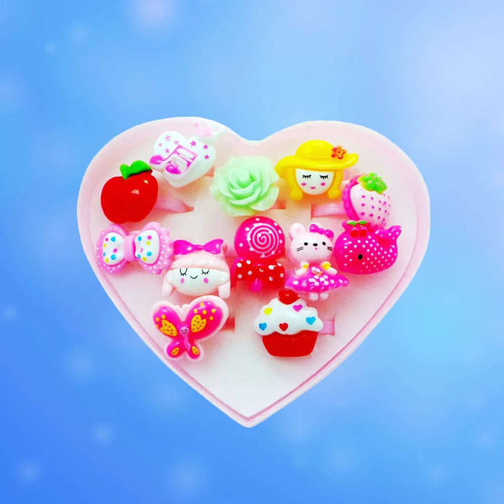 12pcs Little Girls Jewelry Rings Cartoon Rings Dress Up Accessory Toy Kids Birthday Party Favors (Assorted)
12pcs Little Girls Jewelry Rings Cartoon Rings Dress Up Accessory Toy Kids Birthday Party Favors (Assorted)