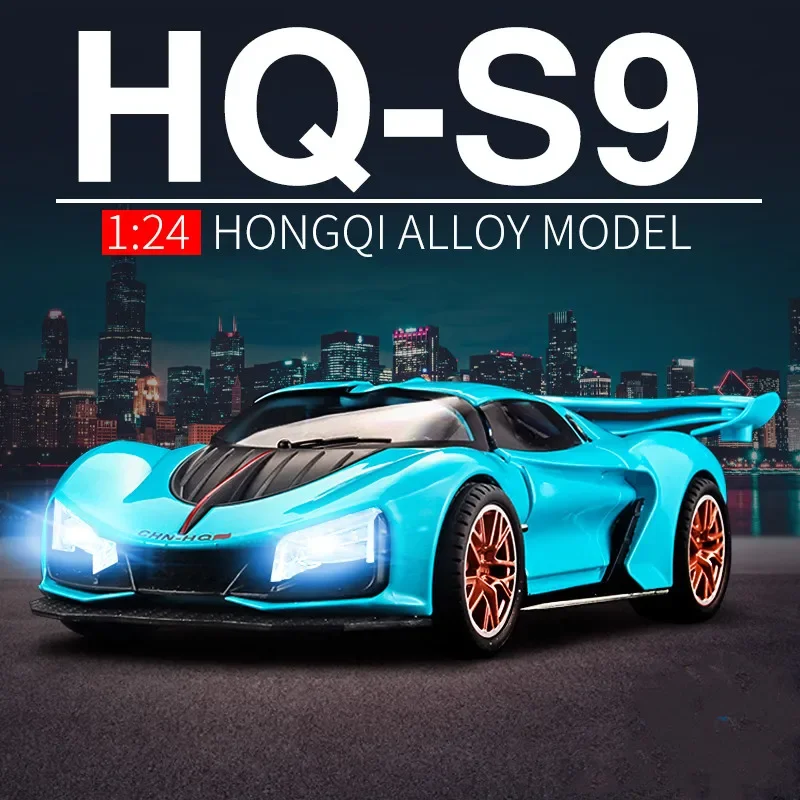 1/24 HONGQI S9 высокопроизводительная модель спортивного автомобиля из сплава, литой металлический суперкар, модель со звуком, искусственный спрей, подарок
1/24 HONGQI S9 высокопроизводительная модель спортивного автомобиля из сплава, литой металлический суперкар, модель со звуком, искусственный спрей, подарок