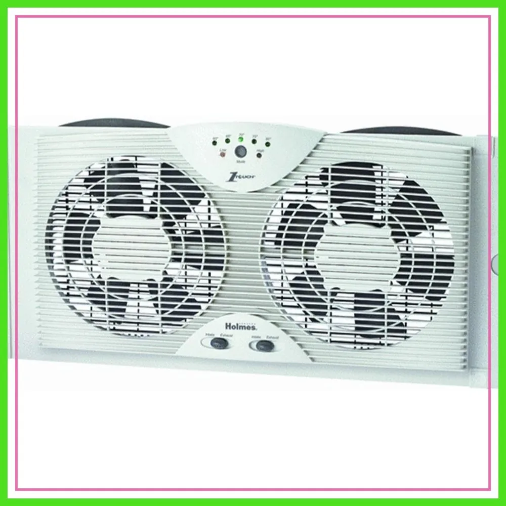 Twin Window Fan with Dual 8" Blades, LED Thermostat, Reversible Motors, Fits Double Hung & Slider Windows
Twin Window Fan with Dual 8" Blades, LED Thermostat, Reversible Motors, Fits Double Hung & Slider Windows