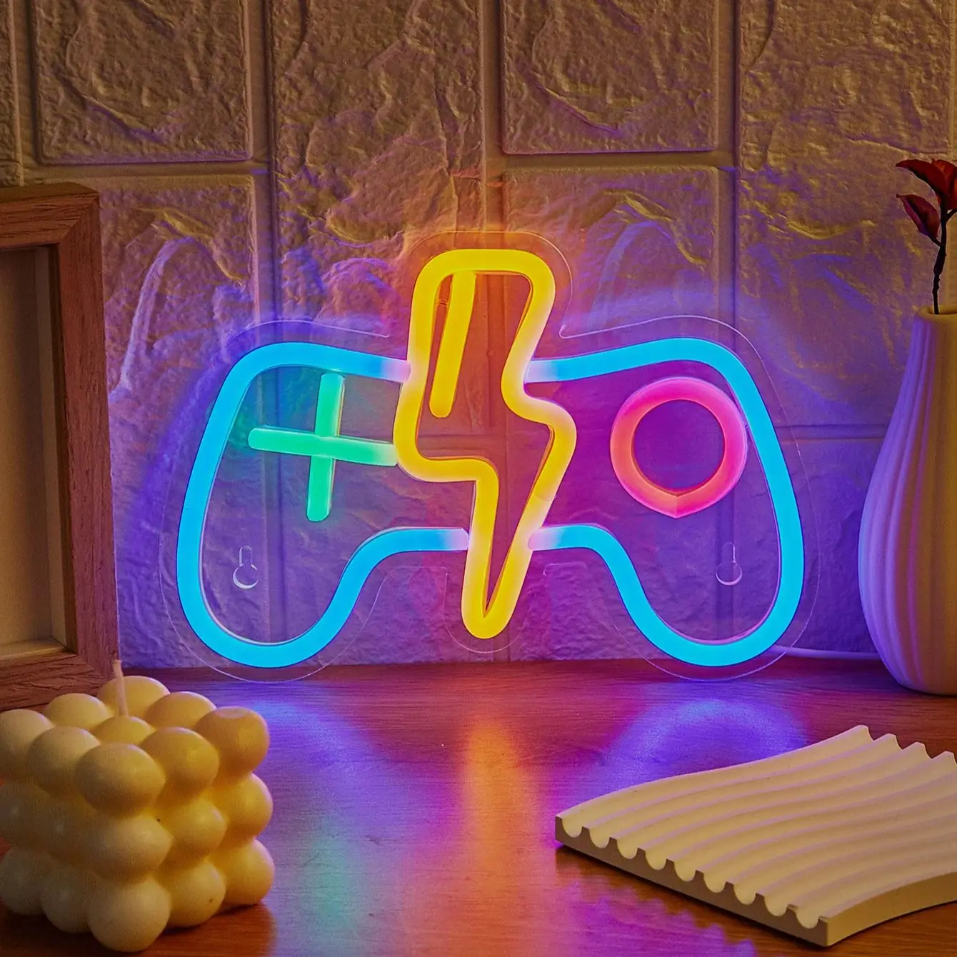 Chi-buy LED Neon Game controlle USB Powered Neon Signs Night Light Suitable for Bedroom, Wedding, Halloween, Thanksgiving, Chris
Chi-buy LED Neon Game controlle USB Powered Neon Signs Night Light Suitable for Bedroom, Wedding, Halloween, Thanksgiving, Chris
