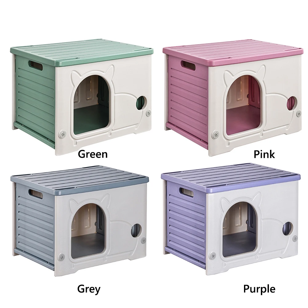 Plastic Cat House for Outdoor Indoor Use Stackable Feral Cat Shelter Indoor Cat House Weatherproof Waterproof Cat Outdoor Nest
Plastic Cat House for Outdoor Indoor Use Stackable Feral Cat Shelter Indoor Cat House Weatherproof Waterproof Cat Outdoor Nest