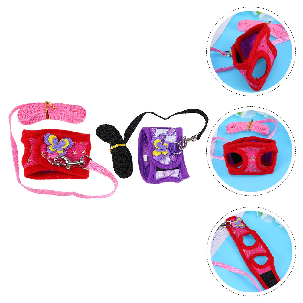 2 Sets Harness Hamster Traction Rope Small Pet Animal Leash Cloth Walking and Harnesses
2 Sets Harness Hamster Traction Rope Small Pet Animal Leash Cloth Walking and Harnesses