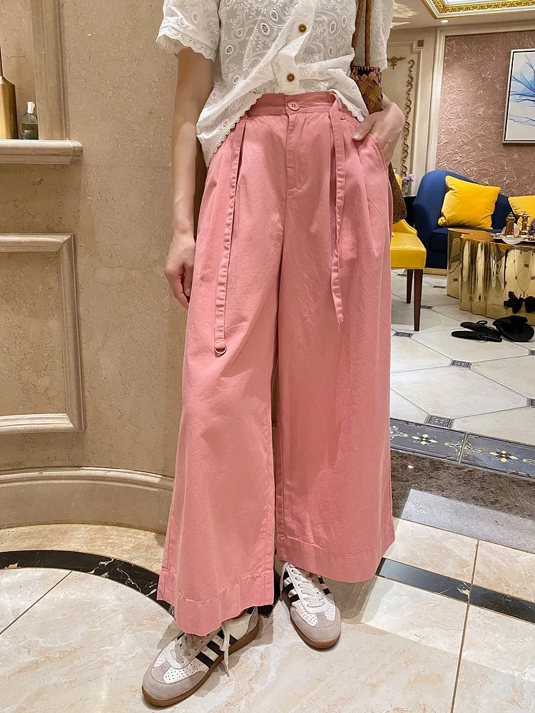 High Waist Wide Leg Pants Women's Summer Thin New Small Size Casual Loose Straight Nine Points Pants Korean Sle Commute Wind
High Waist Wide Leg Pants Women's Summer Thin New Small Size Casual Loose Straight Nine Points Pants Korean Sle Commute Wind