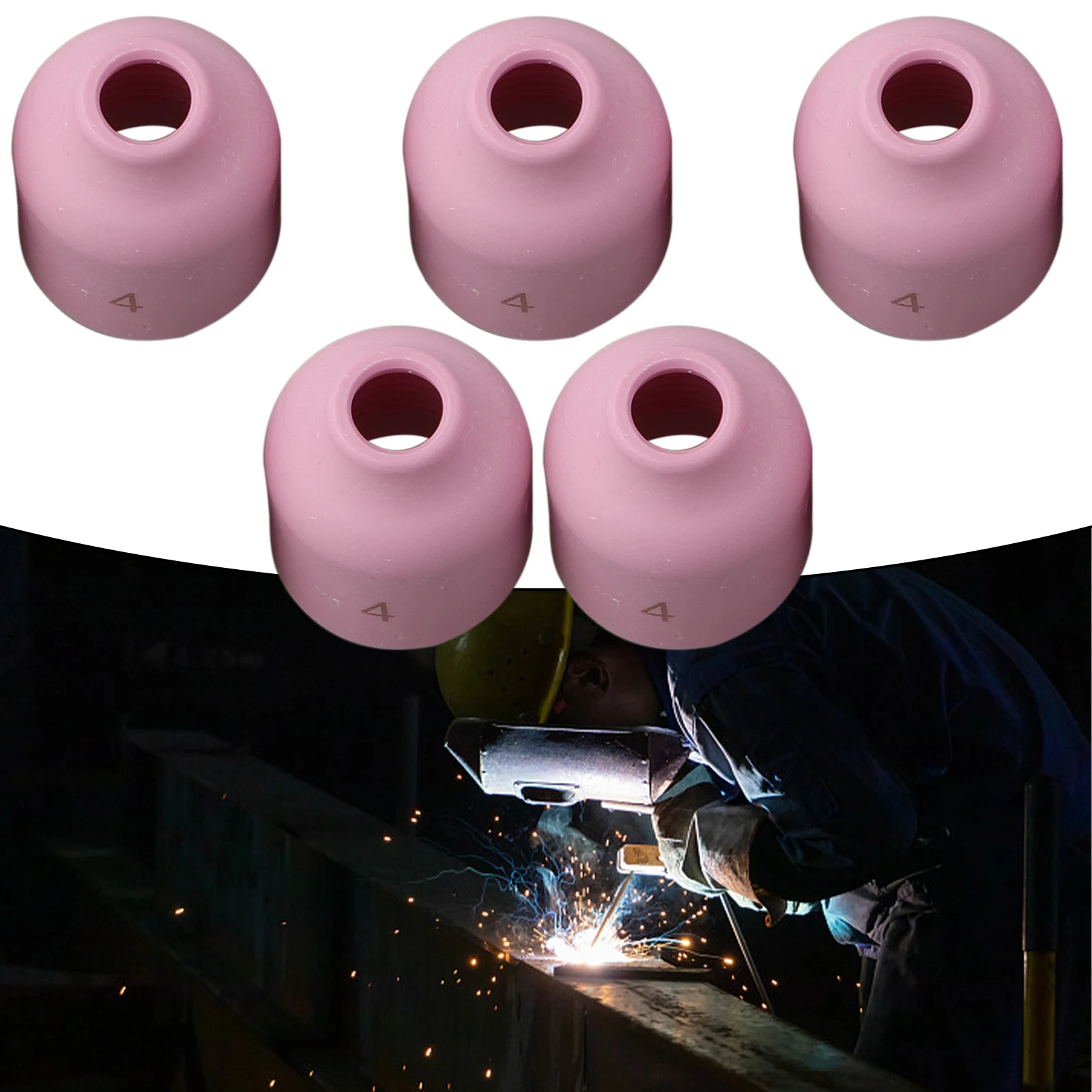 5PK TIG Gas Lens Alumina Nozzle Ceramic Cup For SR WP- 9/20/25 TIG Welding Torch 45V Conventional Gas Lens Chuck Bodies And 13N
5PK TIG Gas Lens Alumina Nozzle Ceramic Cup For SR WP- 9/20/25 TIG Welding Torch 45V Conventional Gas Lens Chuck Bodies And 13N