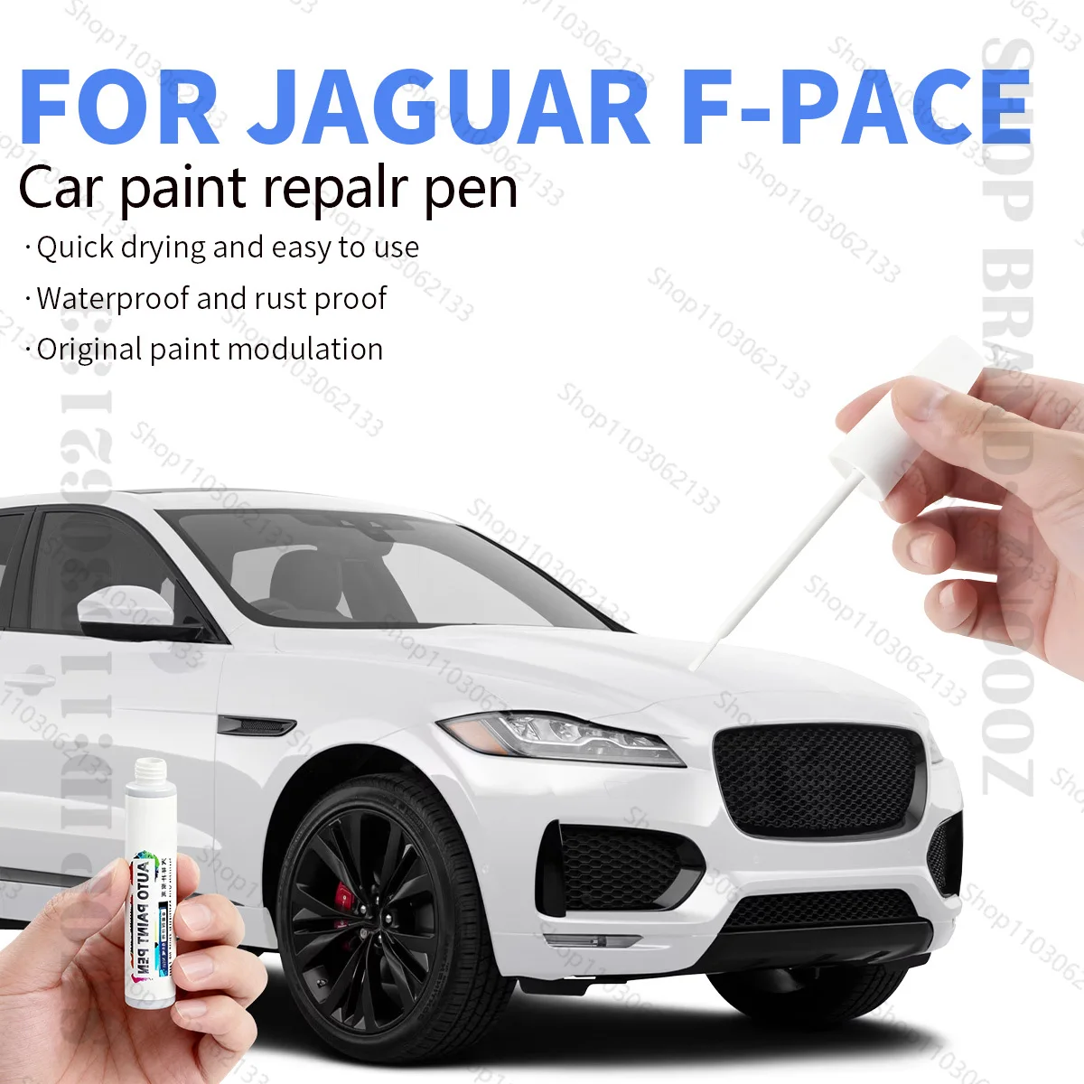 Ручка для ремонта автомобильной краски для 2016-2025 JAGUAR F-PACE, аксессуары для ремонта царапин, черный PAB, синий, JIP, серый, белый, NCZ
Ручка для ремонта автомобильной краски для 2016-2025 JAGUAR F-PACE, аксессуары для ремонта царапин, черный PAB, синий, JIP, серый, белый, NCZ