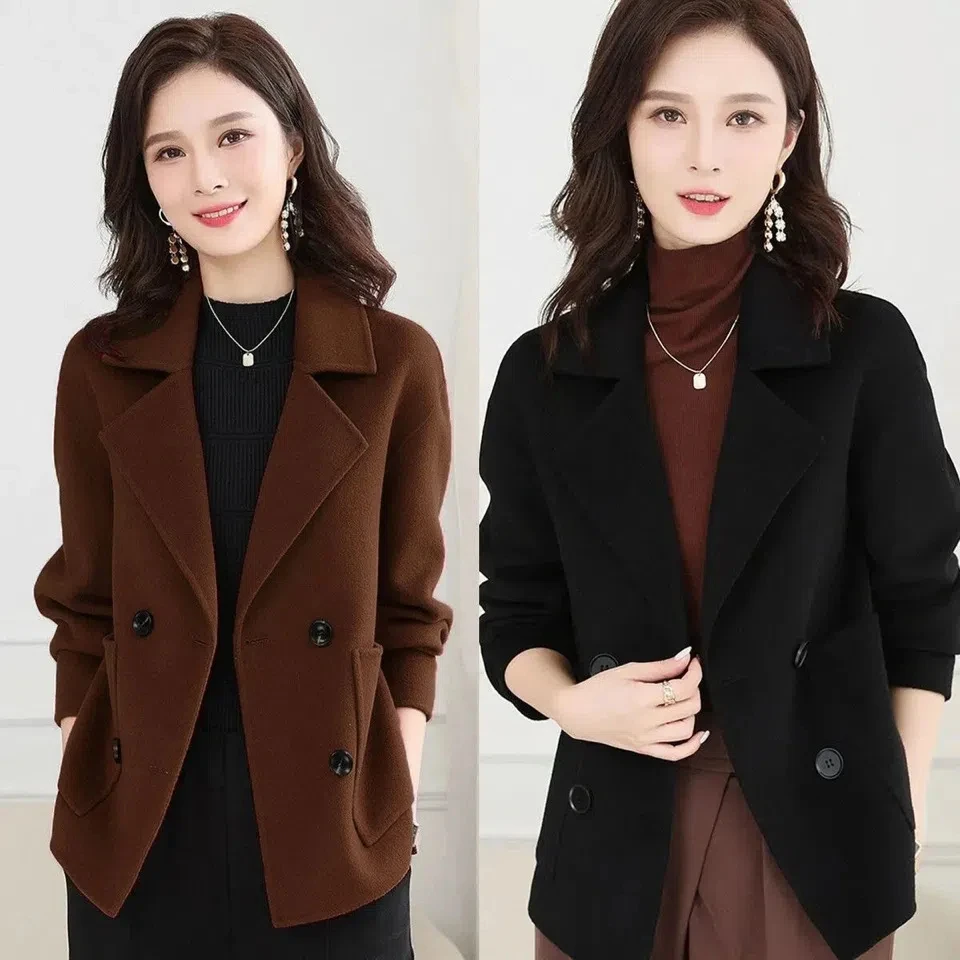 Casual Single Layer Woolen Coat Autumn Winter New Style Versatile Short Outerwear for Mom Fashionable And Practical
Casual Single Layer Woolen Coat Autumn Winter New Style Versatile Short Outerwear for Mom Fashionable And Practical