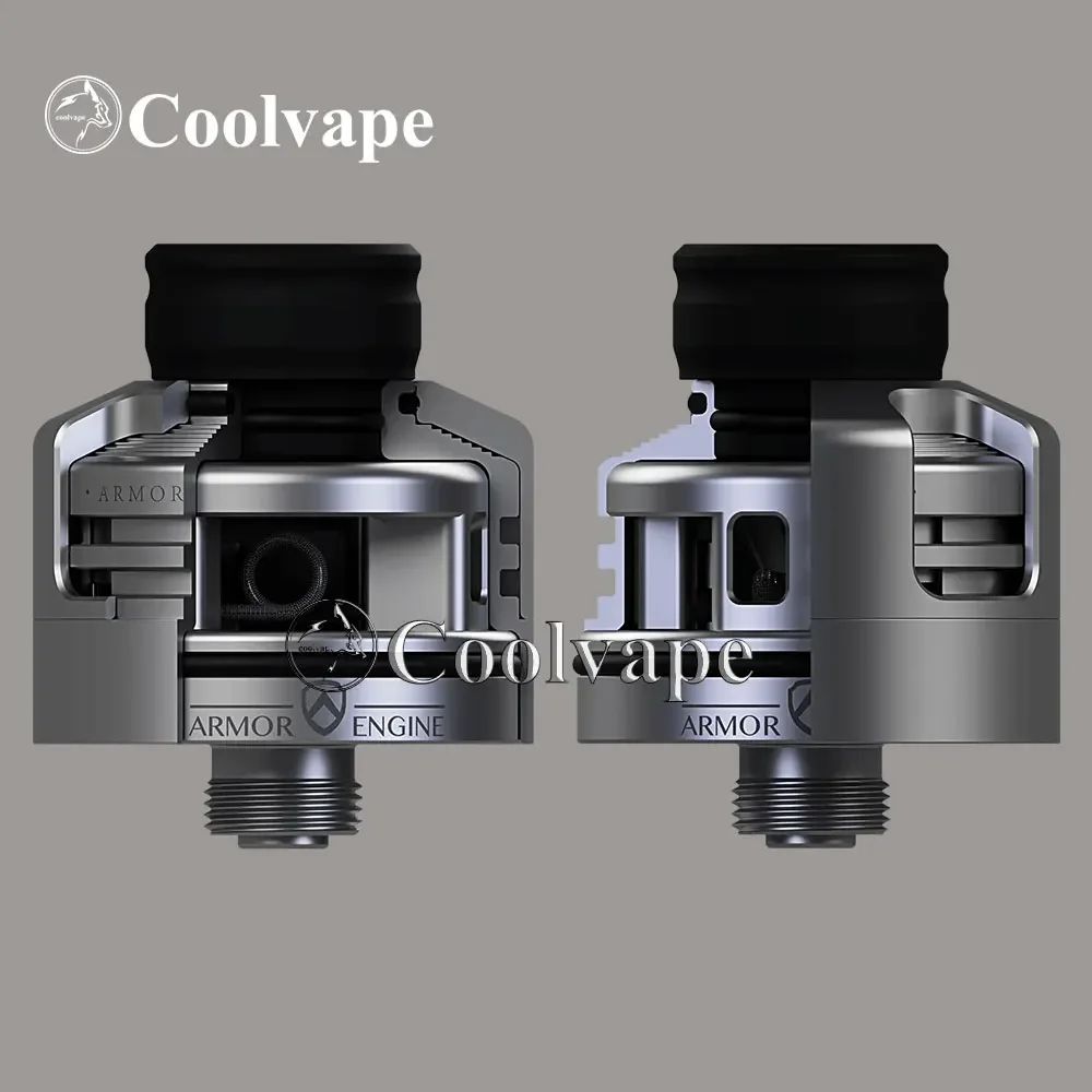 Coolvape Armor Engine RDA with BF Pin and Adjustable Airflow Ring, 316SS Single Coil Atomizer for Armor Mech V2 Vaporizer
Coolvape Armor Engine RDA with BF Pin and Adjustable Airflow Ring, 316SS Single Coil Atomizer for Armor Mech V2 Vaporizer