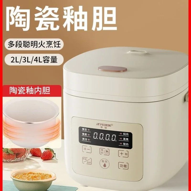 Rice Cooker Dormitory 2-3 People Mini Rice Cooker Home Smart Reservation 4 Liter Cooking Pot
Rice Cooker Dormitory 2-3 People Mini Rice Cooker Home Smart Reservation 4 Liter Cooking Pot