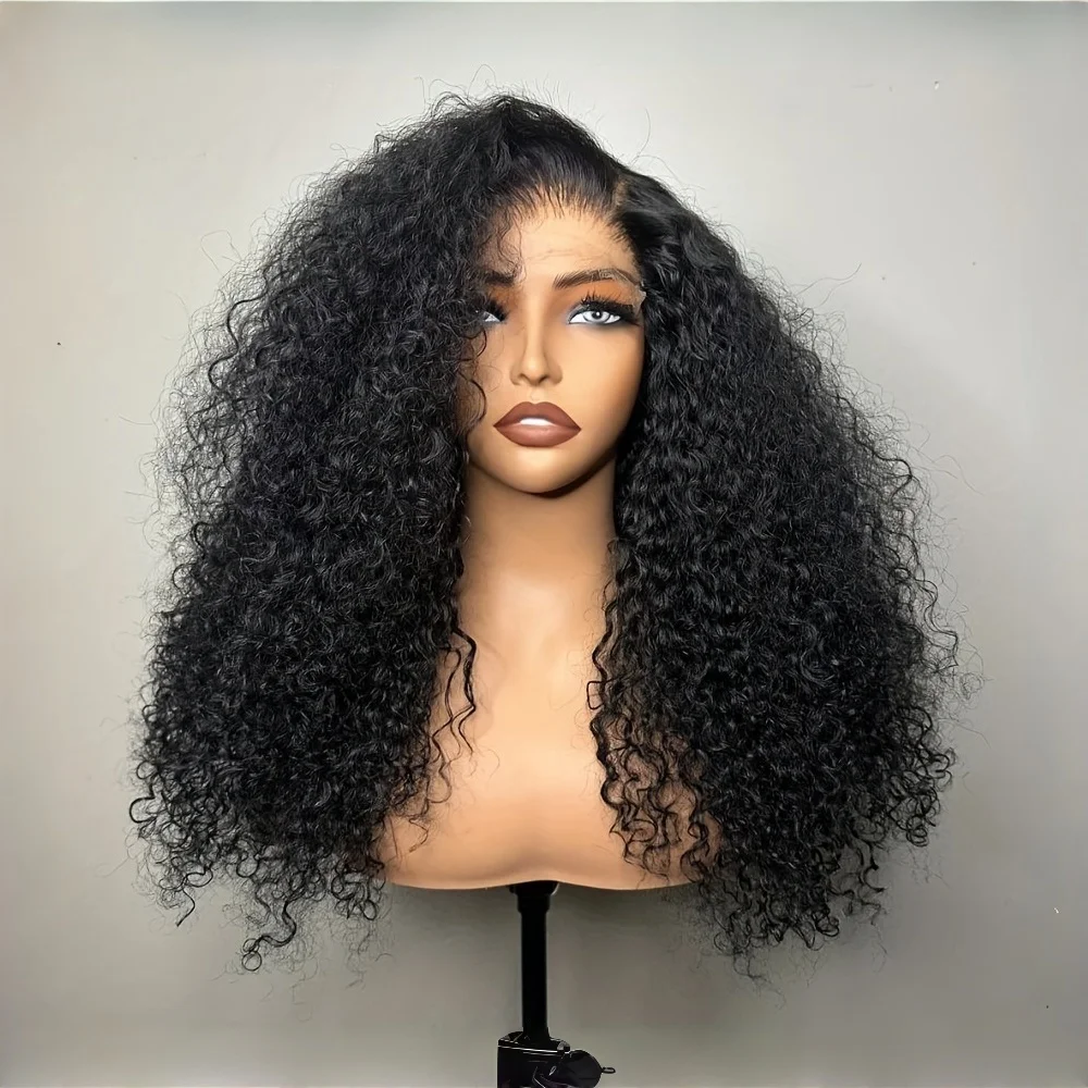 Soft 26Inch 180 Density Black Kinky Curly Lace Front Wigs For Women With Baby Hair Synthetic Fiber Deep Part Daily Wear Wigs
Soft 26Inch 180 Density Black Kinky Curly Lace Front Wigs For Women With Baby Hair Synthetic Fiber Deep Part Daily Wear Wigs