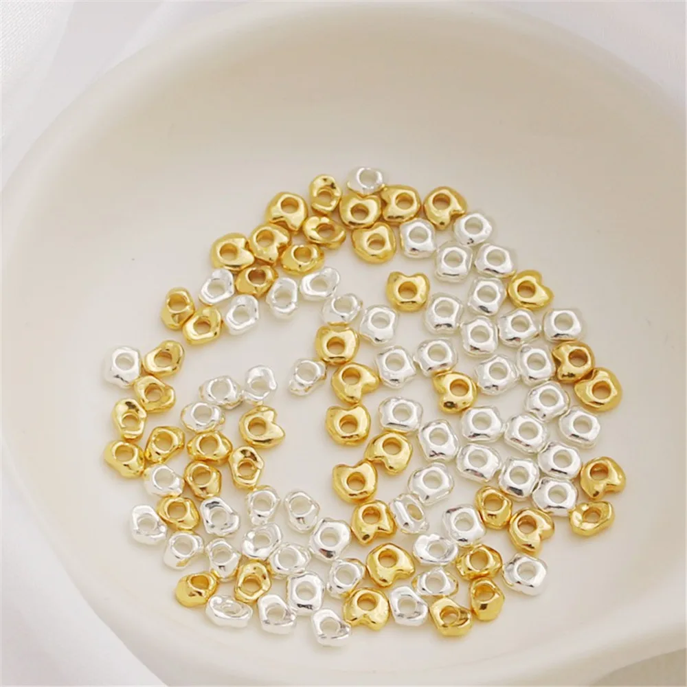 Electroplated Color Preservation 18K Broken Gold Broken Silver Irregular Small Beads Diy Jewelry Bracelet Necklace Accessories
Electroplated Color Preservation 18K Broken Gold Broken Silver Irregular Small Beads Diy Jewelry Bracelet Necklace Accessories
