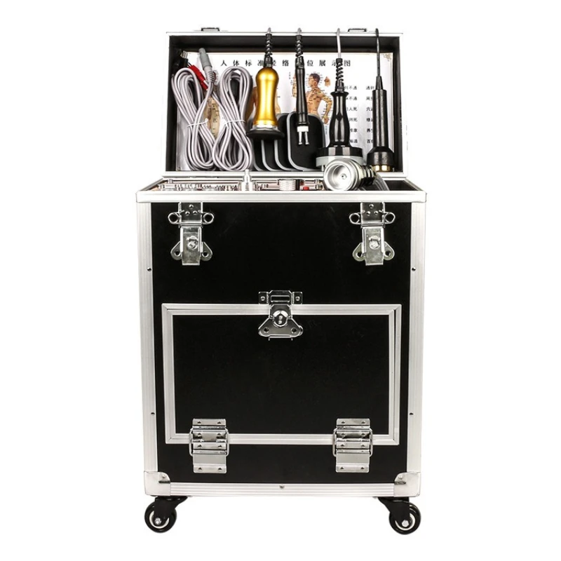 Portable electronic control electrotherapy instrument trolley case life energy body anti-aging instrument scraping negative pres
Portable electronic control electrotherapy instrument trolley case life energy body anti-aging instrument scraping negative pres