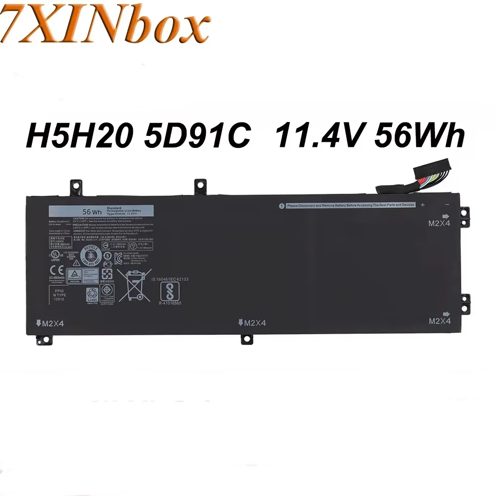7XINbox H5H20 05041C 11,4 В 56 Втч Аккумулятор для ноутбука DELL XPS 15 9560 9570 15 2017 9560 Precision 5520 5530 Series 62MJV M7R96
7XINbox H5H20 05041C 11,4 В 56 Втч Аккумулятор для ноутбука DELL XPS 15 9560 9570 15 2017 9560 Precision 5520 5530 Series 62MJV M7R96