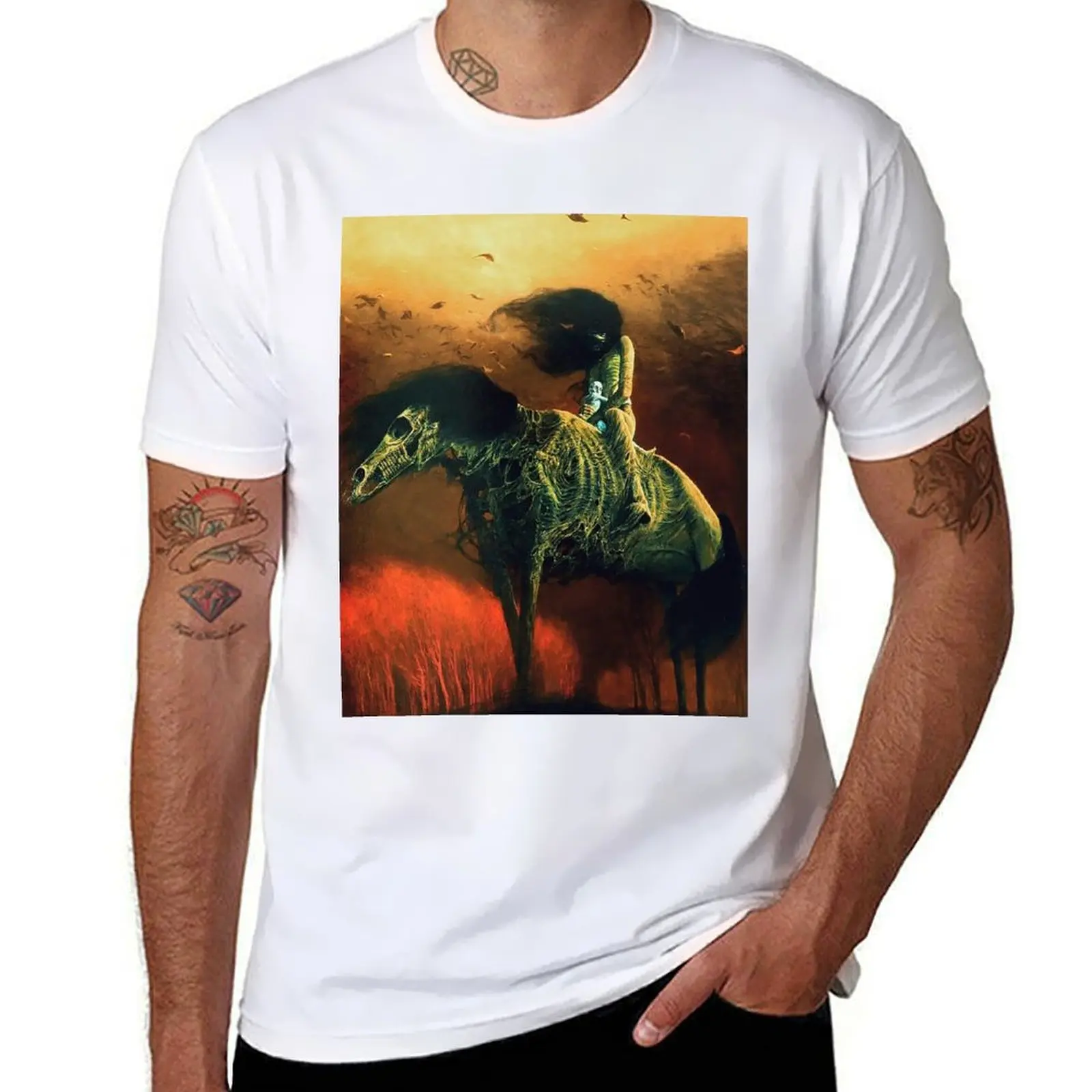 Beksinski Zdzislaw Untitled (Horsemen) by T-Shirt Casual Light Summer Short Sleeve Top
Beksinski Zdzislaw Untitled (Horsemen) by T-Shirt Casual Light Summer Short Sleeve Top