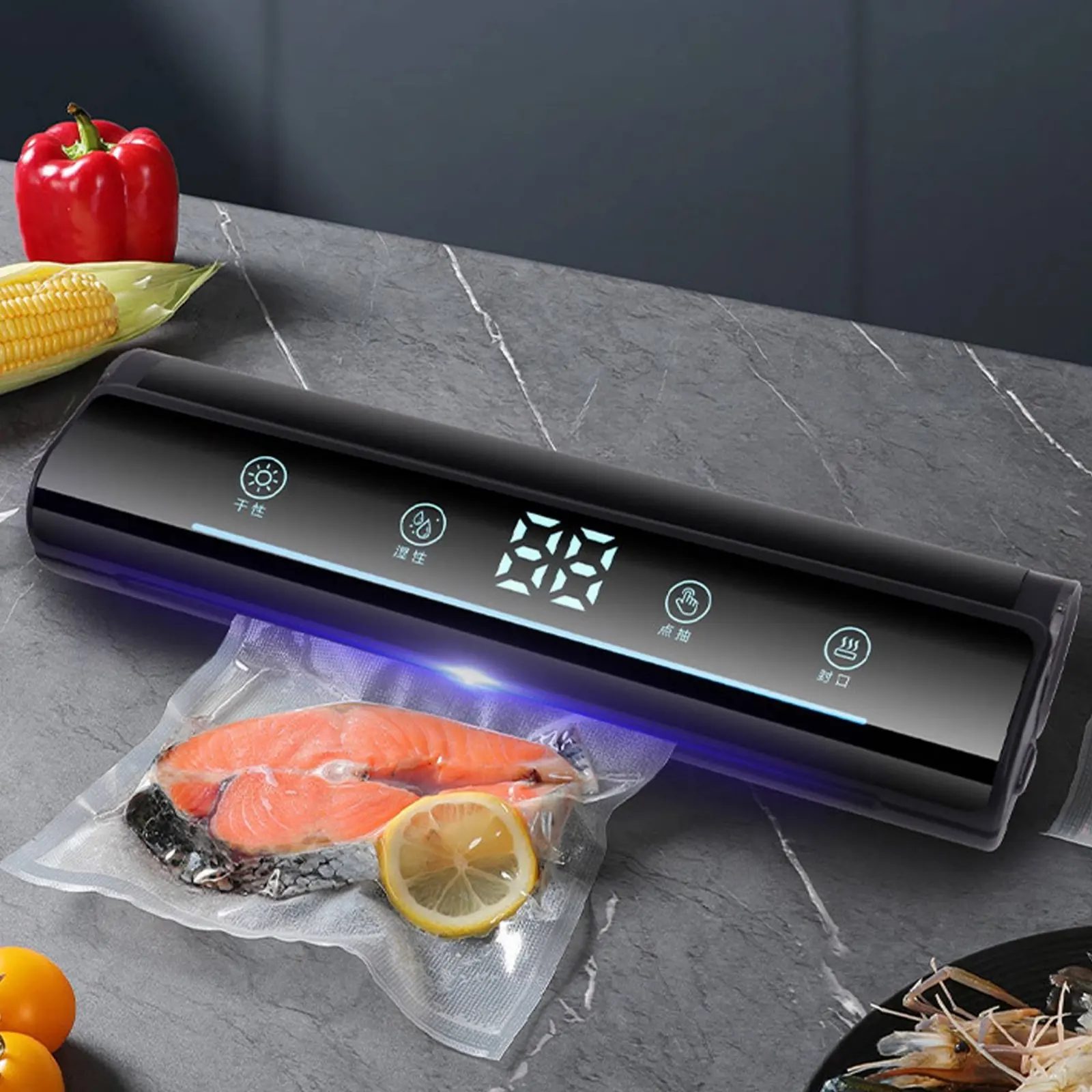 Automatic Vacuum Sealer Freezer Freezer Damage Protection Food Vacuum Sealer Multiple Modes Easy to Use for Kitchen
Automatic Vacuum Sealer Freezer Freezer Damage Protection Food Vacuum Sealer Multiple Modes Easy to Use for Kitchen