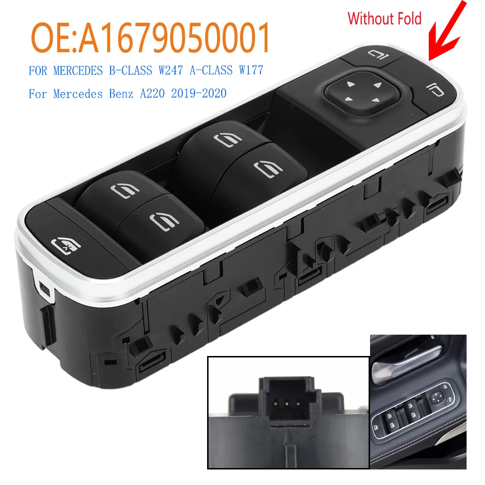 Electric Window Control Switch lift Button parts for Mercedes-Benz W463 W177 A-CLASS 2018 2019 2020 B-CLASS W247 Car Accessories
Electric Window Control Switch lift Button parts for Mercedes-Benz W463 W177 A-CLASS 2018 2019 2020 B-CLASS W247 Car Accessories