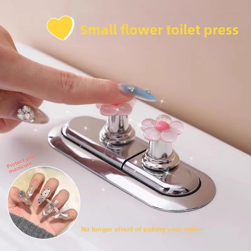 Cute Toilet Press Pink Flower Protector Toilet Button Push Universal Water Tank Switch Water Press Flush Button Women
Cute Toilet Press Pink Flower Protector Toilet Button Push Universal Water Tank Switch Water Press Flush Button Women