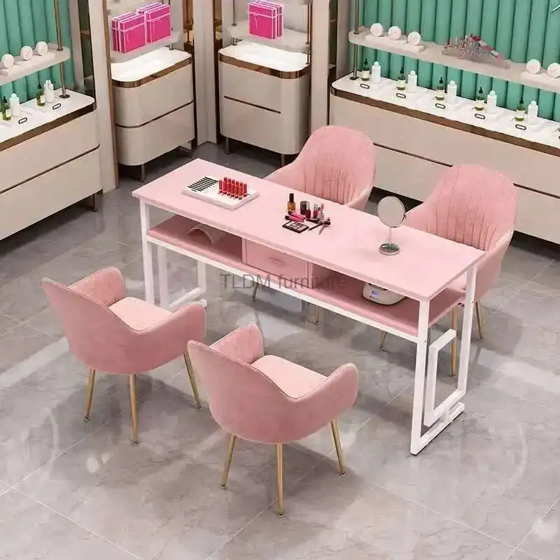 Modern Minimalist Nail Tables Salon Furniture Single Double Manicure Tables Chair Set Luxury Professional Manicure Table D
Modern Minimalist Nail Tables Salon Furniture Single Double Manicure Tables Chair Set Luxury Professional Manicure Table D