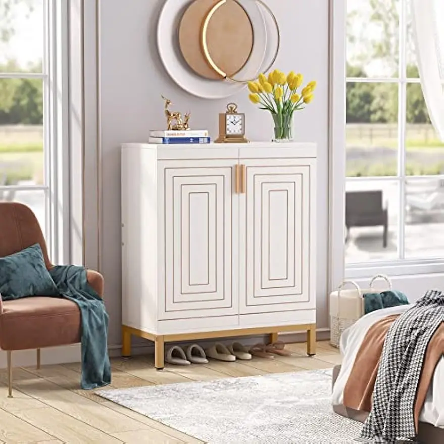 Shoe Cabinet with Doors, 20 Pairs Entryway Shoe Storage Cabinet Modern Storage Organizer for Closet, Living Room, Bedroom
Shoe Cabinet with Doors, 20 Pairs Entryway Shoe Storage Cabinet Modern Storage Organizer for Closet, Living Room, Bedroom