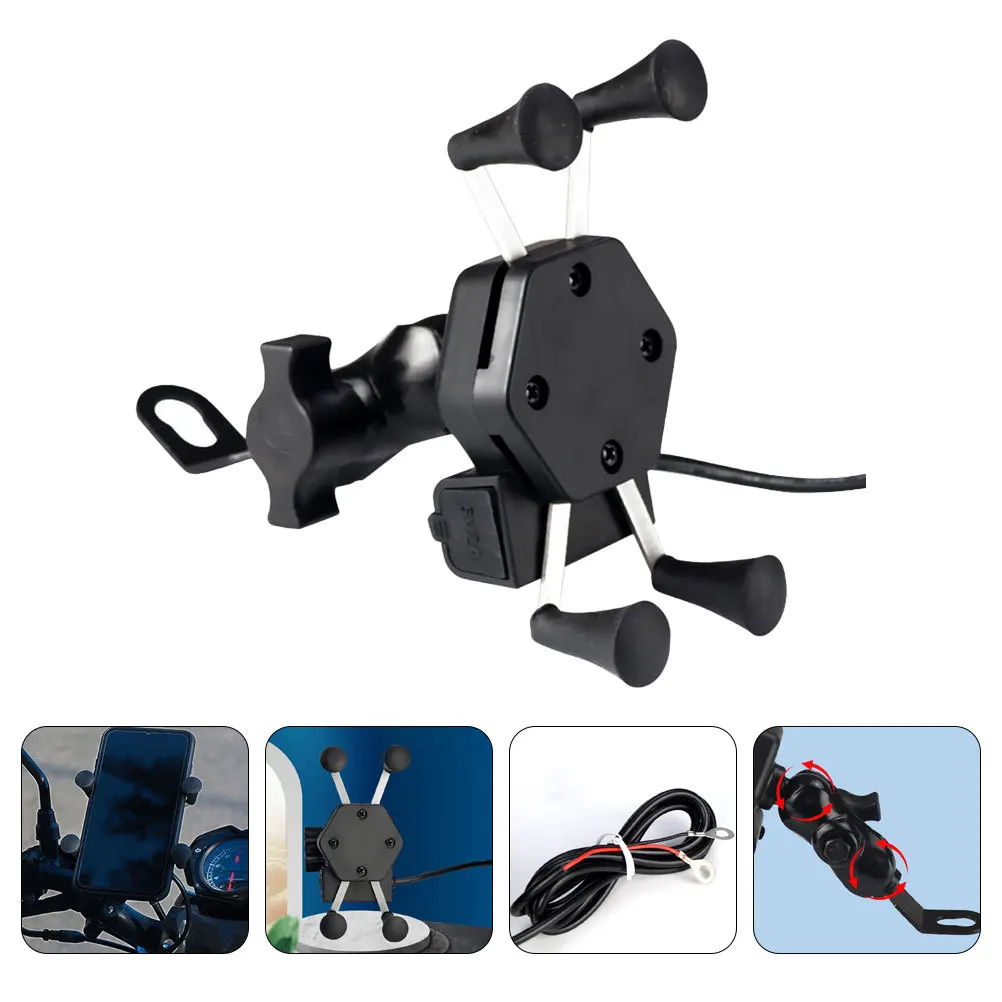 Motorcycle Phone Holder Mount with USB Charging Multifunctional Mobile Phone Holder for Motorbike Navigation Secure Support
Motorcycle Phone Holder Mount with USB Charging Multifunctional Mobile Phone Holder for Motorbike Navigation Secure Support