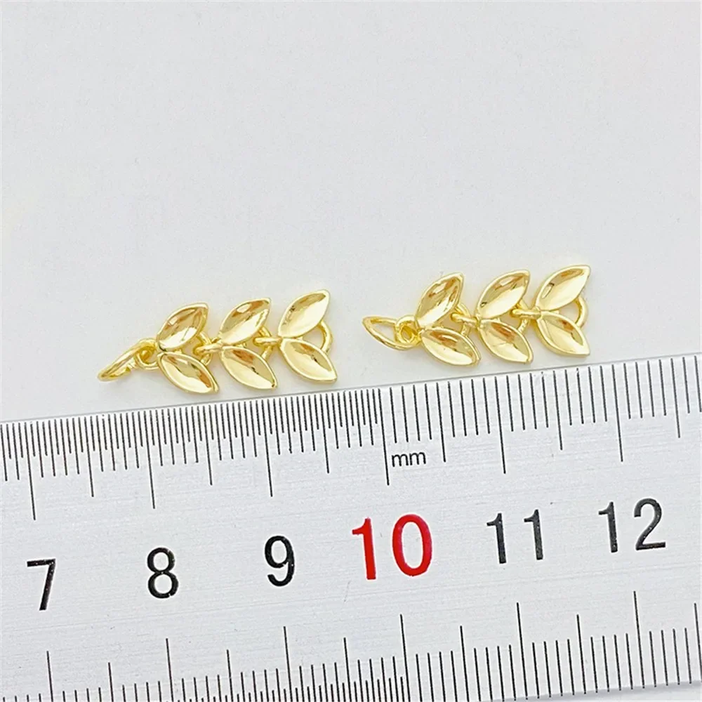 14K Gold-plating Double-sided Wheat Ear Fringed Pendant Handmade DIY String Bracelet Necklace Jewelry Material Accessories
14K Gold-plating Double-sided Wheat Ear Fringed Pendant Handmade DIY String Bracelet Necklace Jewelry Material Accessories