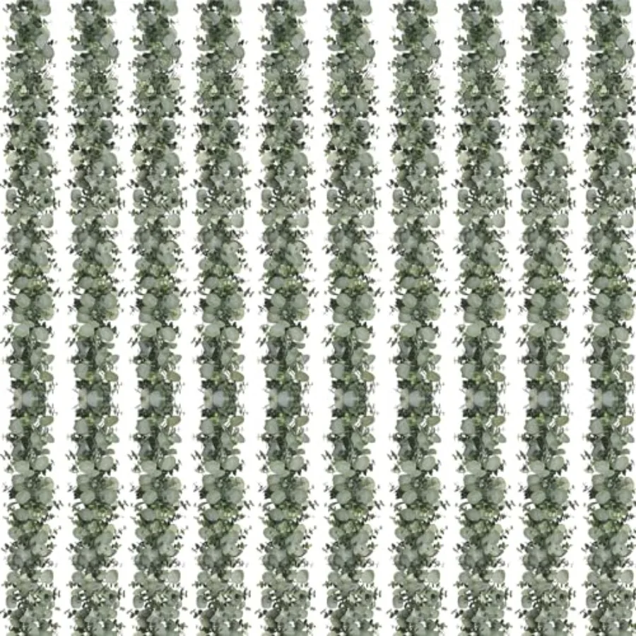 Wedding backdrop arch decor: faux eucalyptus garland, green silver dollar leaves, 6FT length, 10-pack, realistic artificial gre
Wedding backdrop arch decor: faux eucalyptus garland, green silver dollar leaves, 6FT length, 10-pack, realistic artificial gre