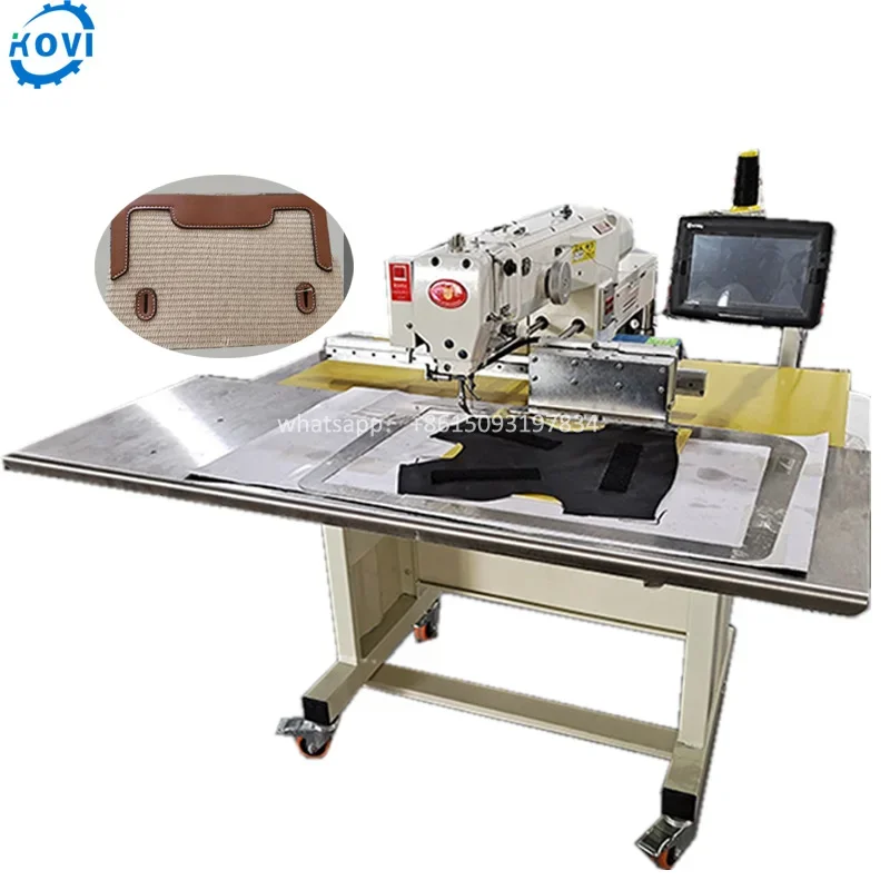large area label industrial pattern sewing machine for make jaket logo leather belt for sewing machine
large area label industrial pattern sewing machine for make jaket logo leather belt for sewing machine