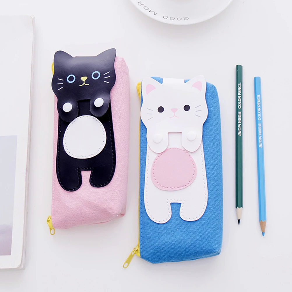 2 Pcs Pencil Case Cat Pattern Bag Holder School Stationery High Capacity Pouch Canvas
2 Pcs Pencil Case Cat Pattern Bag Holder School Stationery High Capacity Pouch Canvas