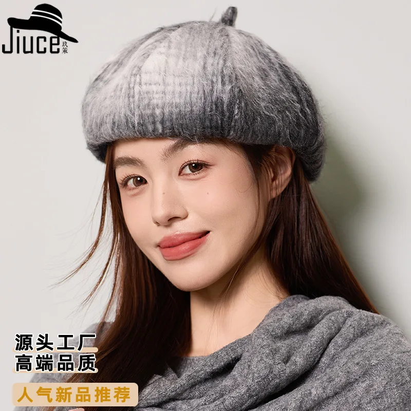 Retro Versatile Gradient Beret Autumn Winter Hat women's high-end Octagonal Hat Warm Painter Hat Boina Gorro Newsboy Cap 4m718
Retro Versatile Gradient Beret Autumn Winter Hat women's high-end Octagonal Hat Warm Painter Hat Boina Gorro Newsboy Cap 4m718