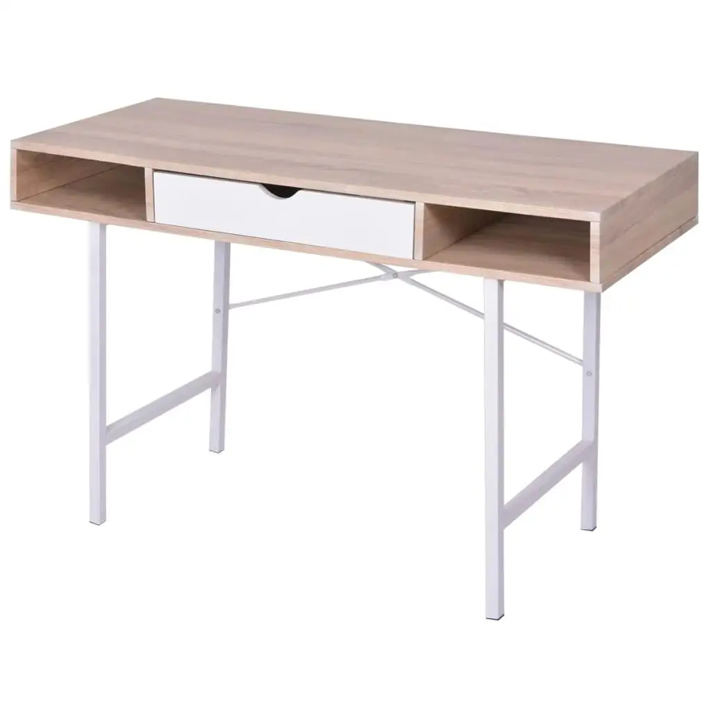 Modern Oak & for White Desk with 1 Functional Drawer - Stylish Home Office Furniture
Modern Oak & for White Desk with 1 Functional Drawer - Stylish Home Office Furniture