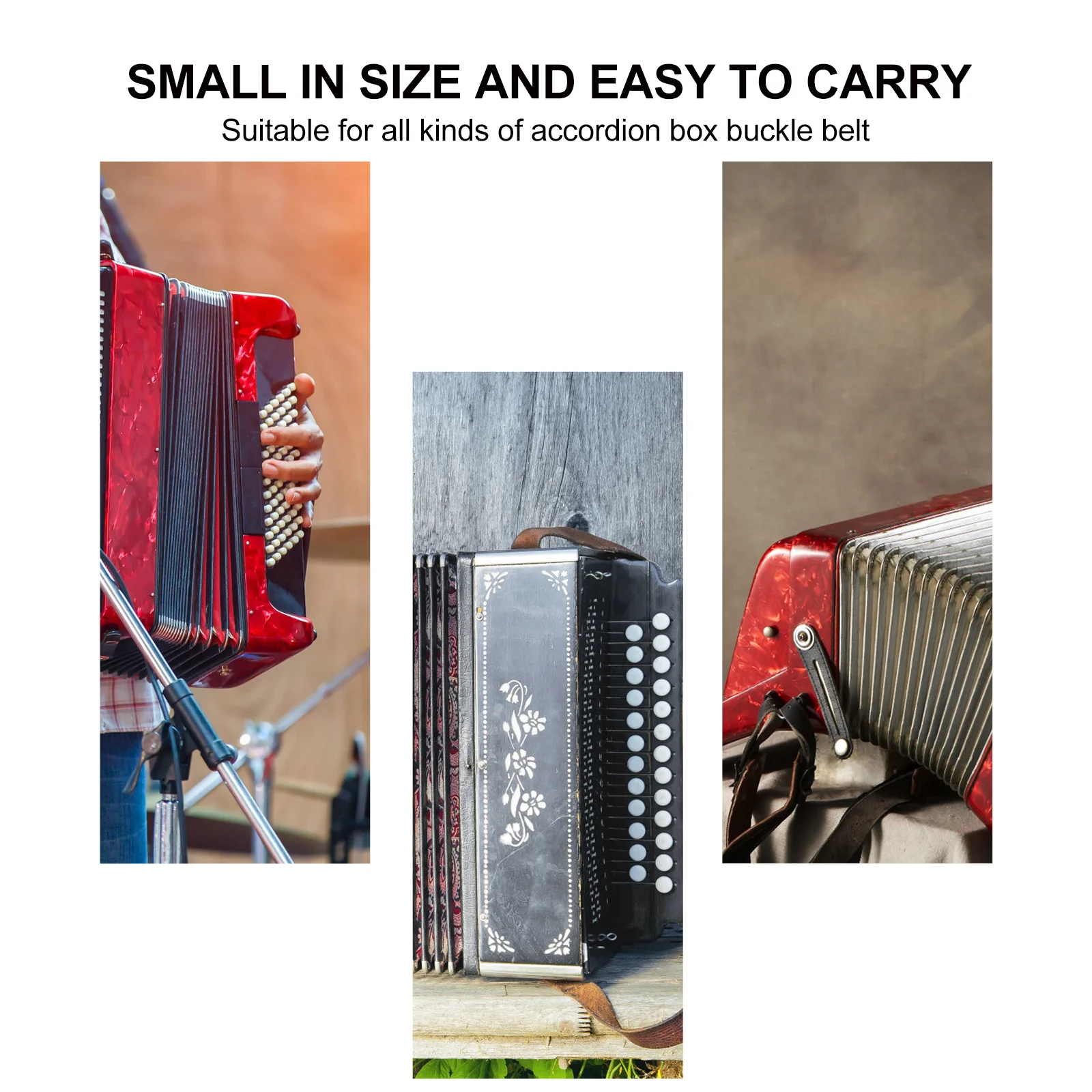 2Pcs Universal Double-Layer Accordion Bellows Strap Black Metal Eco-Friendly Materials Bellows Buckle
2Pcs Universal Double-Layer Accordion Bellows Strap Black Metal Eco-Friendly Materials Bellows Buckle