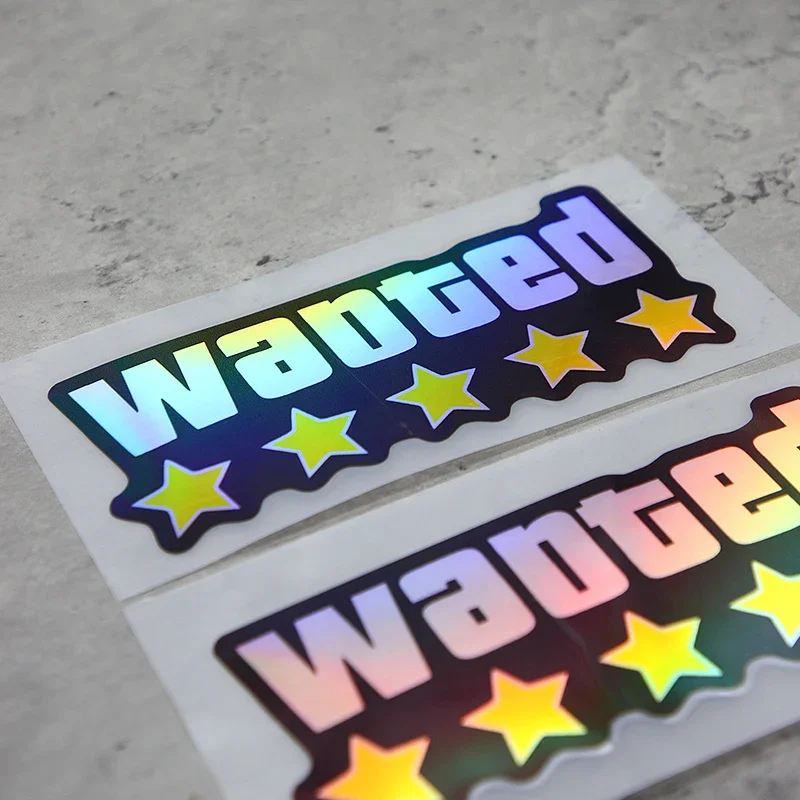 1PC "Holographic Wanted Stars" Car Motorcycle Sticker Set Eye - Catching Design Auto Body Decal for Personality Expression
1PC "Holographic Wanted Stars" Car Motorcycle Sticker Set Eye - Catching Design Auto Body Decal for Personality Expression