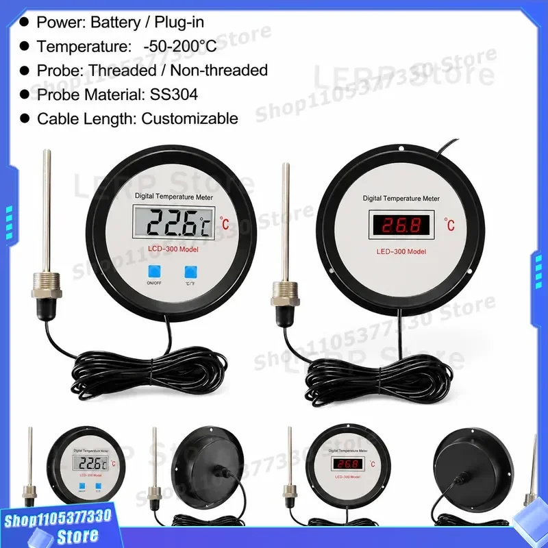 Digital Display Thermometer Electronic Temperature Meter LCD Digital Thermometer Temperature Gauge for Home Kitchen
Digital Display Thermometer Electronic Temperature Meter LCD Digital Thermometer Temperature Gauge for Home Kitchen