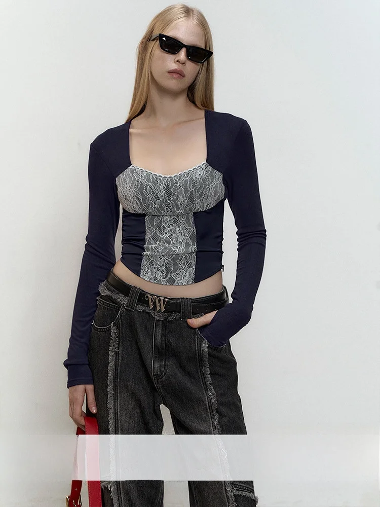 CECI Slim Fit Lace Short Sleeve Long Sleeve Base Shirt Spring Summer Pure Desire Rum Drunkenness Small Fragrance Style Knitte...
CECI Slim Fit Lace Short Sleeve Long Sleeve Base Shirt Spring Summer Pure Desire Rum Drunkenness Small Fragrance Style Knitte...