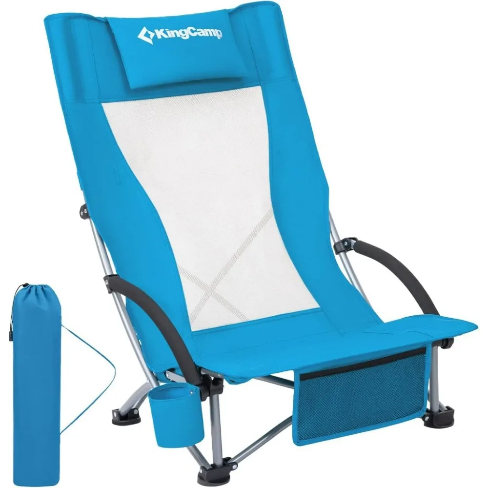 Folding Beach Chair High Back Lightweight Portable Backpack Chair with Headrest, Cup Holder for Camping Outdoor Sand Concert
Folding Beach Chair High Back Lightweight Portable Backpack Chair with Headrest, Cup Holder for Camping Outdoor Sand Concert