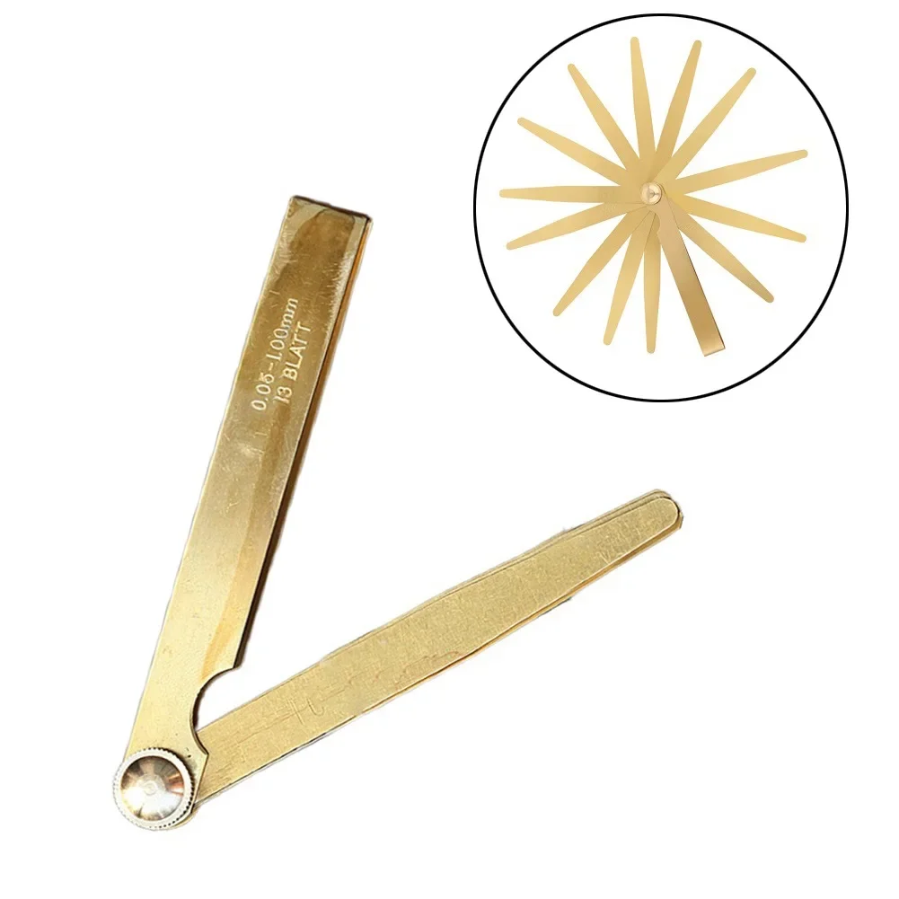 13in1 High Precision Metric Feeler Gauge Measure Tools 0.05-1mm 13 Blade Brass Measure Tools For Designers Engineers Mechanics
13in1 High Precision Metric Feeler Gauge Measure Tools 0.05-1mm 13 Blade Brass Measure Tools For Designers Engineers Mechanics