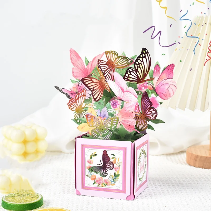 Warm Heartfelt Greeting Card 3d Butterfly Bouquet Birthday Card for Family Friends Handmade Pop-up Gift Box Celebration
Warm Heartfelt Greeting Card 3d Butterfly Bouquet Birthday Card for Family Friends Handmade Pop-up Gift Box Celebration