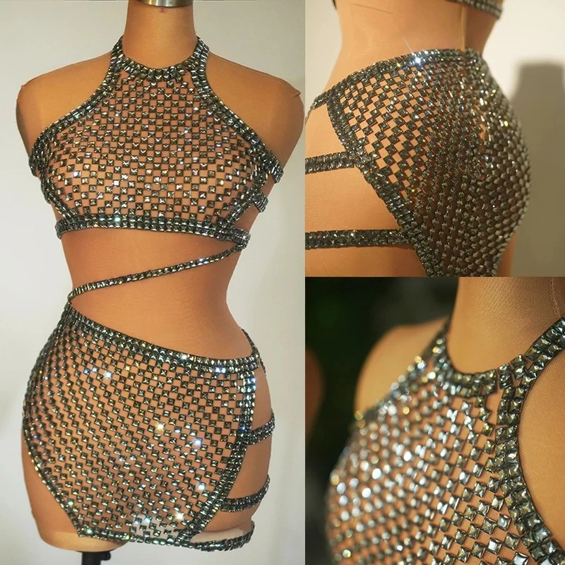 fashion Sexy Pole Dance Costume Gogo Show Dancer Clothing Mesh Short Dress Nightclub Bar DS Dancewear Festival Party Rave Wear
fashion Sexy Pole Dance Costume Gogo Show Dancer Clothing Mesh Short Dress Nightclub Bar DS Dancewear Festival Party Rave Wear