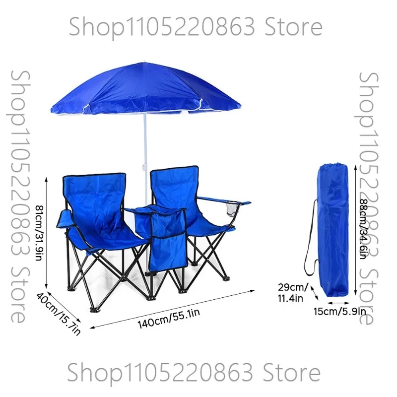 Folding Chair Foldable Portable Camping Outdoor Beach Lawn Chair with Sunshade Ice Bag for Two People
Folding Chair Foldable Portable Camping Outdoor Beach Lawn Chair with Sunshade Ice Bag for Two People