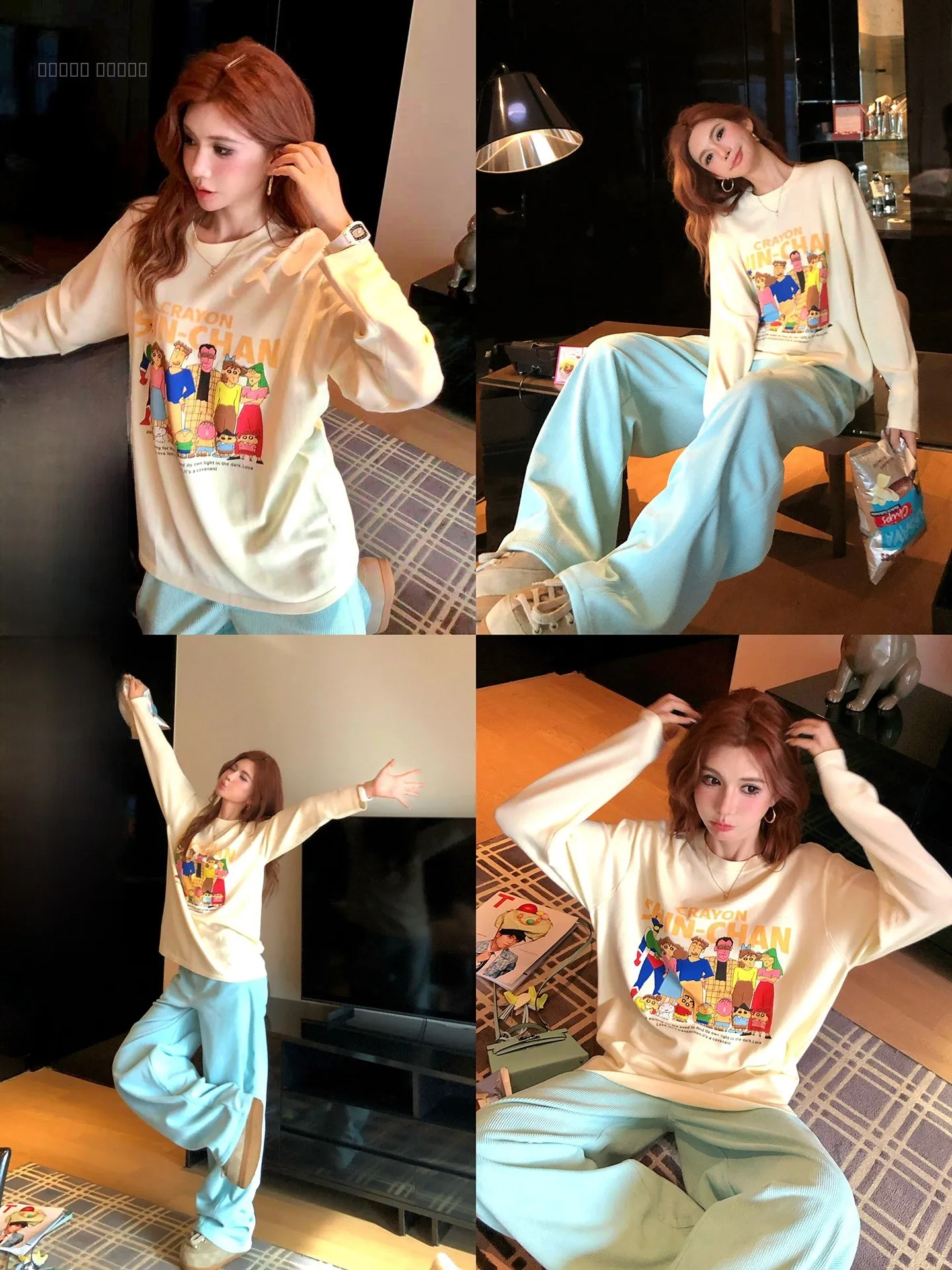 Loose Long Sve Knitted Top Hand-Dn Pastel Fly Photo Print round Ne Casual Sle Women's Early Autumn T-irt
Loose Long Sve Knitted Top Hand-Dn Pastel Fly Photo Print round Ne Casual Sle Women's Early Autumn T-irt