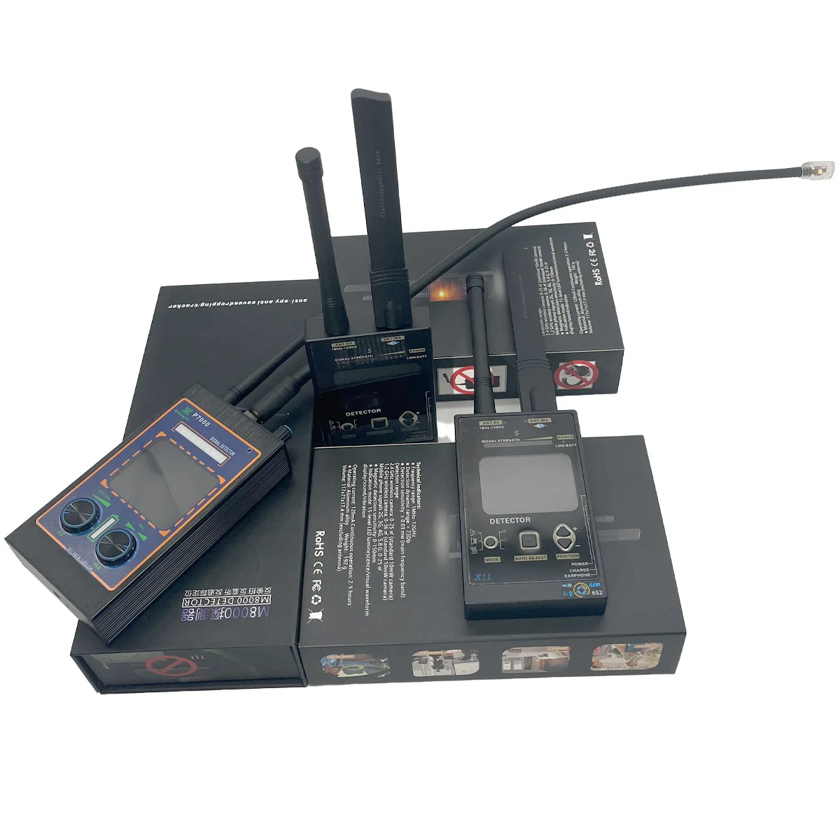 Многофункциональный антишпионский детектор с дисплеем формы сигнала для скрытой камеры, GPS-трекер, обнаружение радиочастотного сигнала, безопасность
Многофункциональный антишпионский детектор с дисплеем формы сигнала для скрытой камеры, GPS-трекер, обнаружение радиочастотного сигнала, безопасность