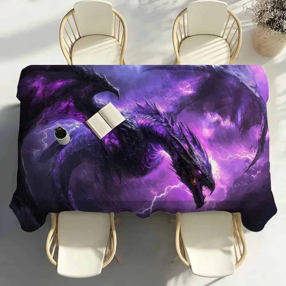 Fantasy Dragon Tablecloth Waterproof Polyester Picnic Blanket Camping Table Cover Durable Dining Table Decor For Game Room
Fantasy Dragon Tablecloth Waterproof Polyester Picnic Blanket Camping Table Cover Durable Dining Table Decor For Game Room