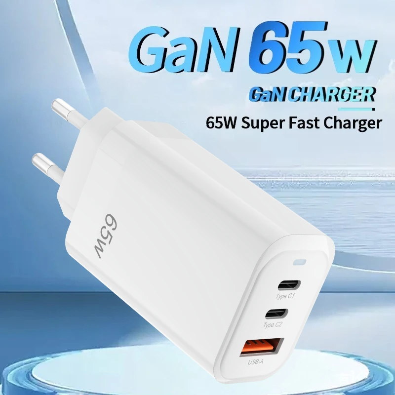 GaN Fast Charging 65W USB Type C Charger EU KR PD 3.0 Quick Charge Wall For Phone Adapter For iPhone 15 Xiaomi Huawei Samsung
GaN Fast Charging 65W USB Type C Charger EU KR PD 3.0 Quick Charge Wall For Phone Adapter For iPhone 15 Xiaomi Huawei Samsung