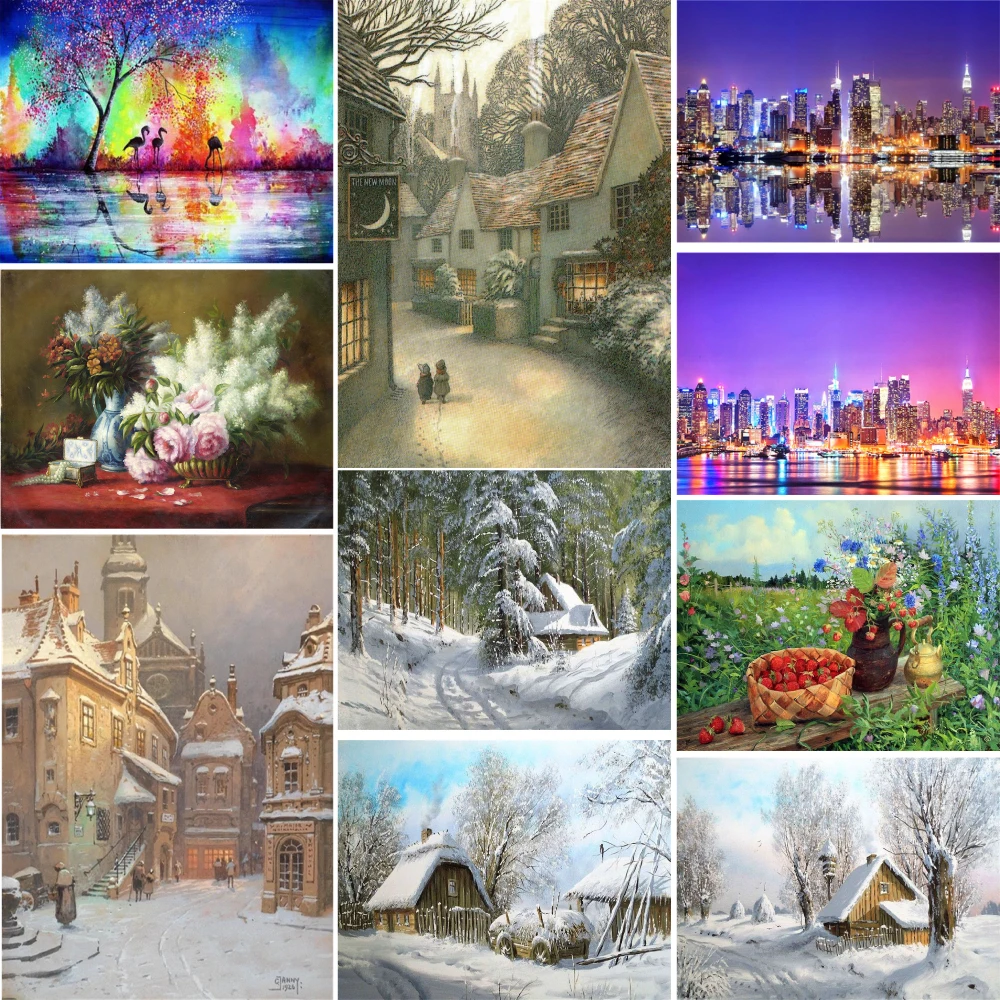 Landscape Nature Printed Canvas Cross-Stitch Set Embroidery DMC Threads Knitting Needlework Hobby Handmade Design Package Gift
Landscape Nature Printed Canvas Cross-Stitch Set Embroidery DMC Threads Knitting Needlework Hobby Handmade Design Package Gift
