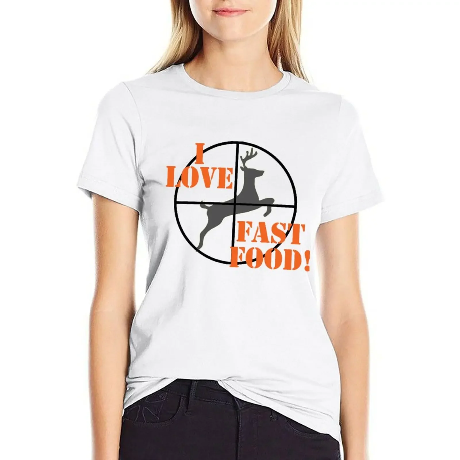 I Love Fast Food T-shirt Female clothing summer top graphics Summer Women's clothing
I Love Fast Food T-shirt Female clothing summer top graphics Summer Women's clothing