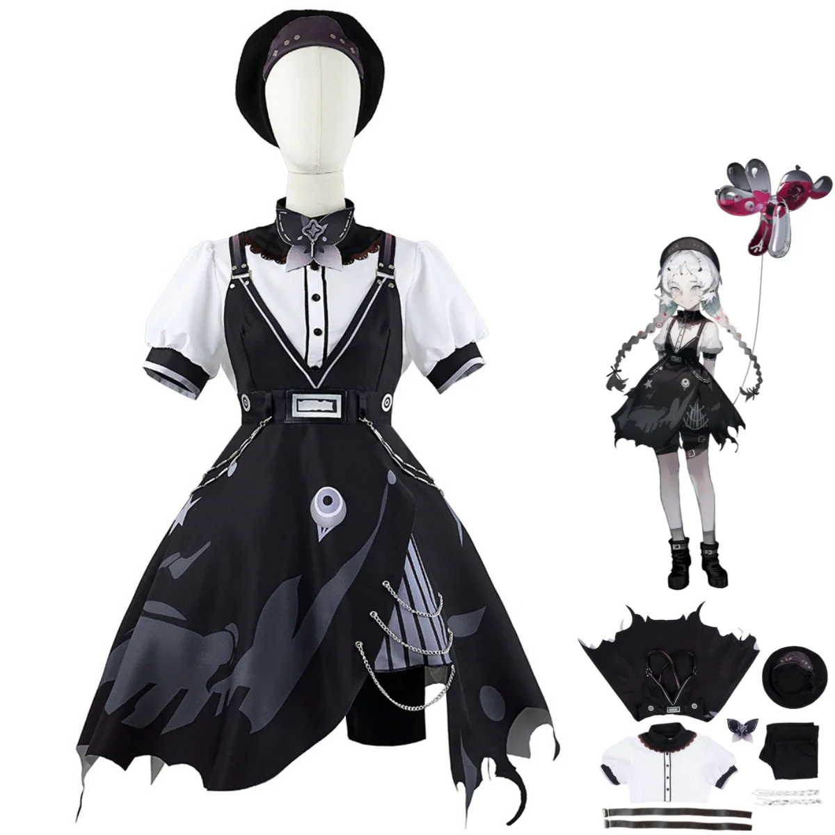 Anime Game Reverse:1999 Balloon Party Cosplay Costume Black Camisole Skirt Shirt Lovely Lolita Woman Kawaii Christmas Suit
Anime Game Reverse:1999 Balloon Party Cosplay Costume Black Camisole Skirt Shirt Lovely Lolita Woman Kawaii Christmas Suit